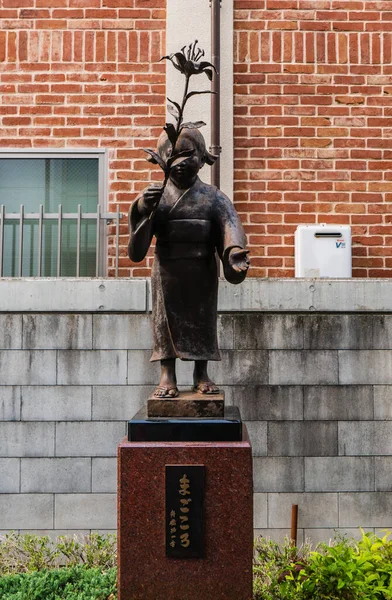 Estatua de piedra de Jizo en la ciudad de Kawagoe — Foto de Stock