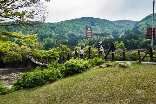 Entrada para a aldeia histórica de Shirakawa-go — Fotografia de Stock