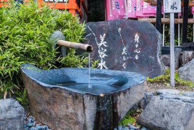Japonya 'da güzel bir bahçe süsü.