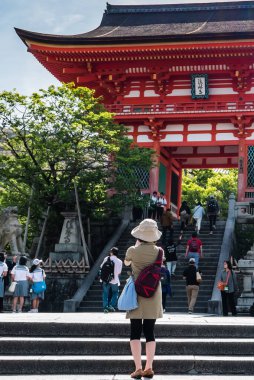 Kyoto, Japonya 'daki kiyomizu-dera tapınağı.