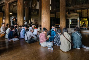 Kyoto, Japonya 'daki kiyomizu-dera tapınağı.