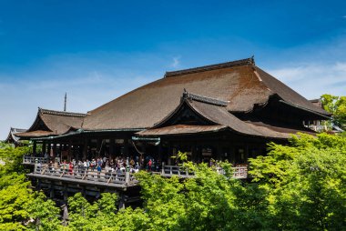 Kyoto, Japonya 'daki kiyomizu-dera tapınağı.