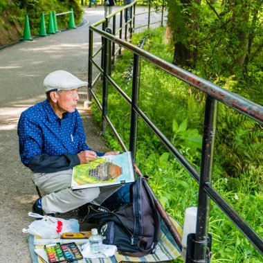 Kyoto, Japonya 'daki kiyomizu-dera tapınağı.
