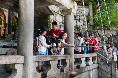 Kyoto, Japonya 'daki kiyomizu-dera tapınağı.