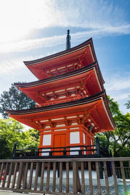 Kyoto, Japonya 'daki kiyomizu-dera tapınağı.