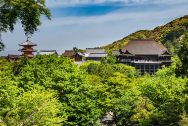 Kyoto, Japonya 'daki kiyomizu-dera tapınağı.