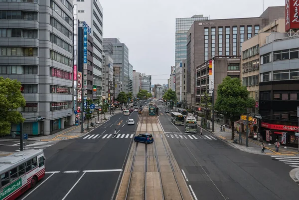 Міська вулиця Хіросіми. — стокове фото