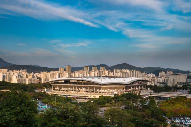 Seul şehrinin manzarası