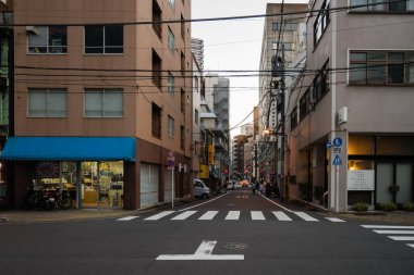 Japonya 'nın Toyko kentindeki Kanda şehri manzarası