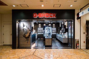 Aqua City 'deki G-Shock mağazası, Odaiba' daki bir alışveriş merkezi.
