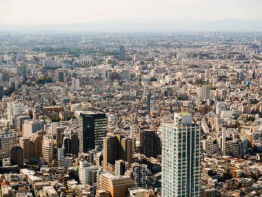 Tokyo şehir manzarası Tokyo Büyükşehir Hükümeti B 'den görüldüğü gibi