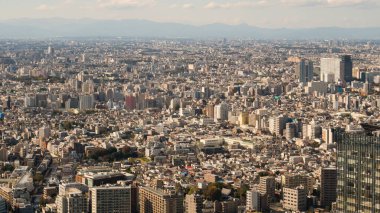 Tokyo şehir manzarası Tokyo Büyükşehir Hükümeti B 'den görüldüğü gibi