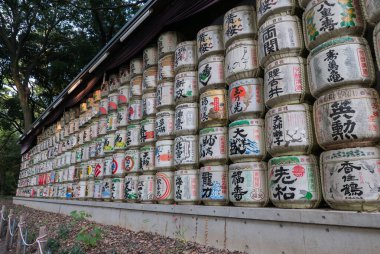 Tokyo, Japonya 'daki Meiji Tapınağında 