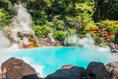 Umi Jigoku ya da Beppu 'da deniz cehennemi, Oita, Japonya.