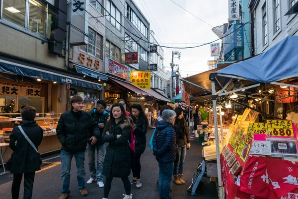 Αγορά ψαριών Tsukiji, Ιαπωνία — Φωτογραφία Αρχείου