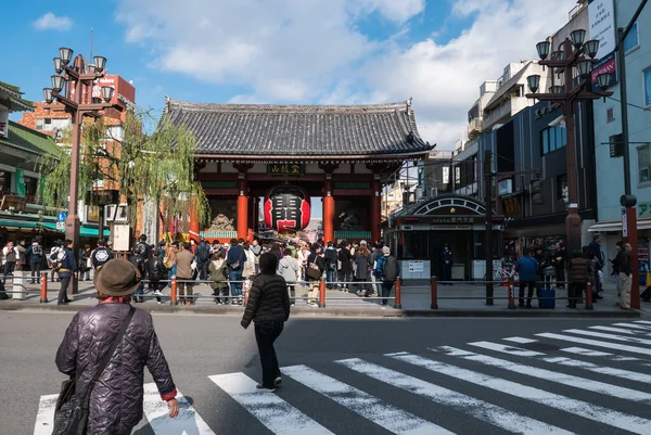 Kaminarimon (Trovão) Portão do Templo de Sensoji, Tóquio — Fotografia de Stock