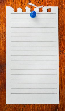 ahşap zemin üzerine Not