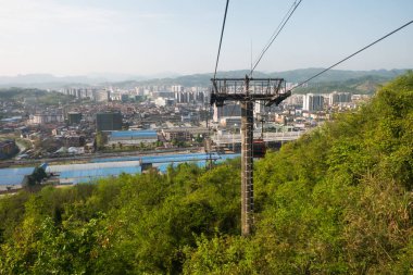 Tianmen dağına giden kablo / halat