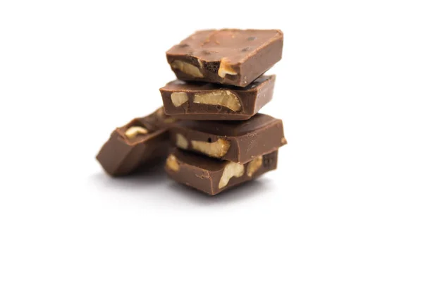 Sušenka a oříšková čokoláda — Stock fotografie