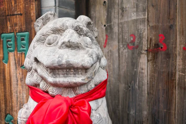 중국 스타일의 사자 동상 — 스톡 사진