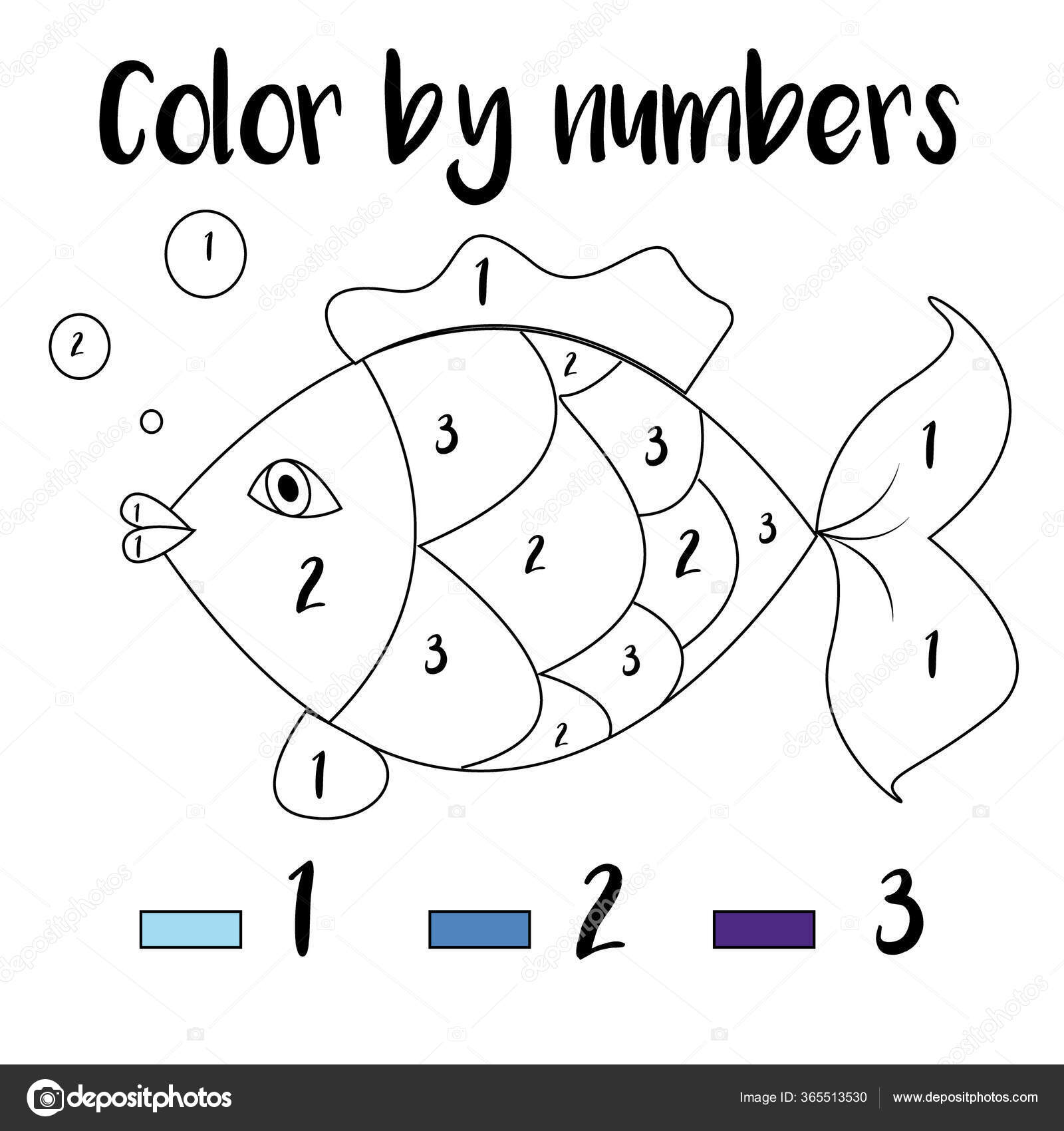 color by numbers coloring pages preschool free