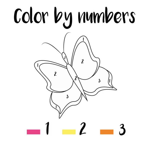 Atividades Contagem Pré Escolar Desenho Para Colorir Com Ilustração Colorida — Fotografia de Stock