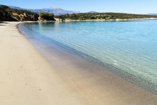 Beautiful idyllic turquoise waters beach, Crete Greece. — Stock Photo, Image