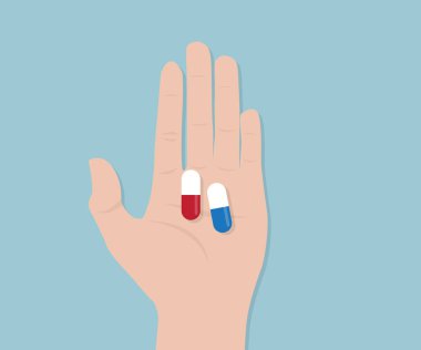 insan elinde kapsül pill