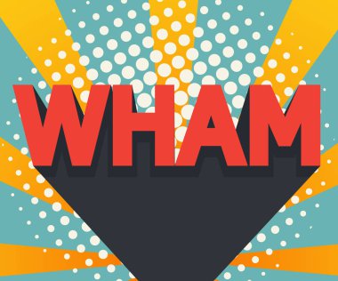 soyut wham pop art, çizgi roman arka plan