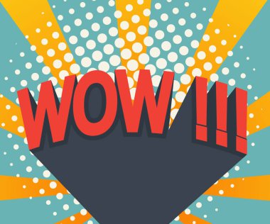 soyut wow çizgi roman, pop sanat arka plan