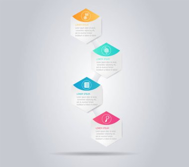 soyut modern Infographic dikey arka plan