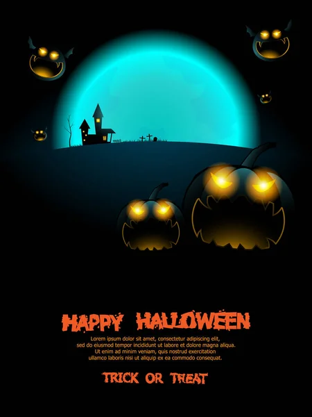 Resumo halloween cartaz fundo —  Vetores de Stock