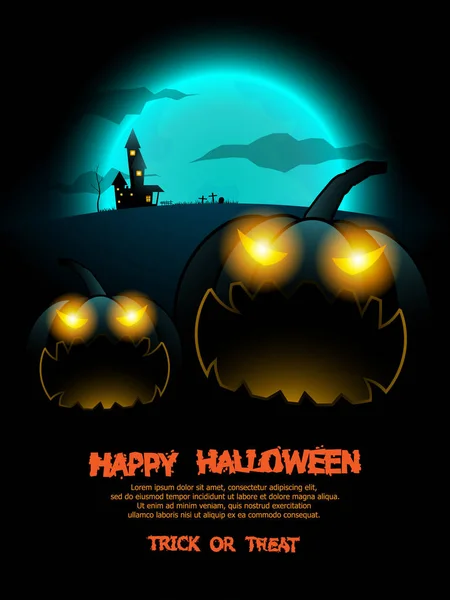 Astratto Halloween poster sfondo — Vettoriale Stock