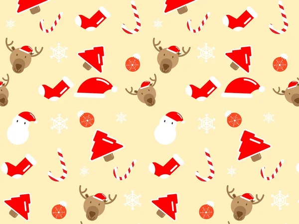 Abstract christmas seamless pattern background — Stock Vector