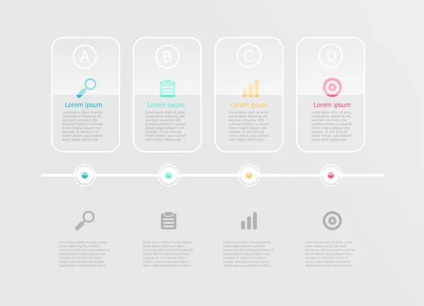 Abstrakcja drążku infografikę elementu — Wektor stockowy