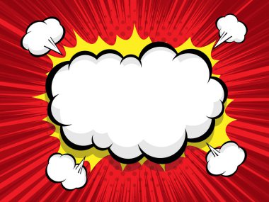 boş bumlu konuşma kabarcığı çizimi ile komik arkaplan