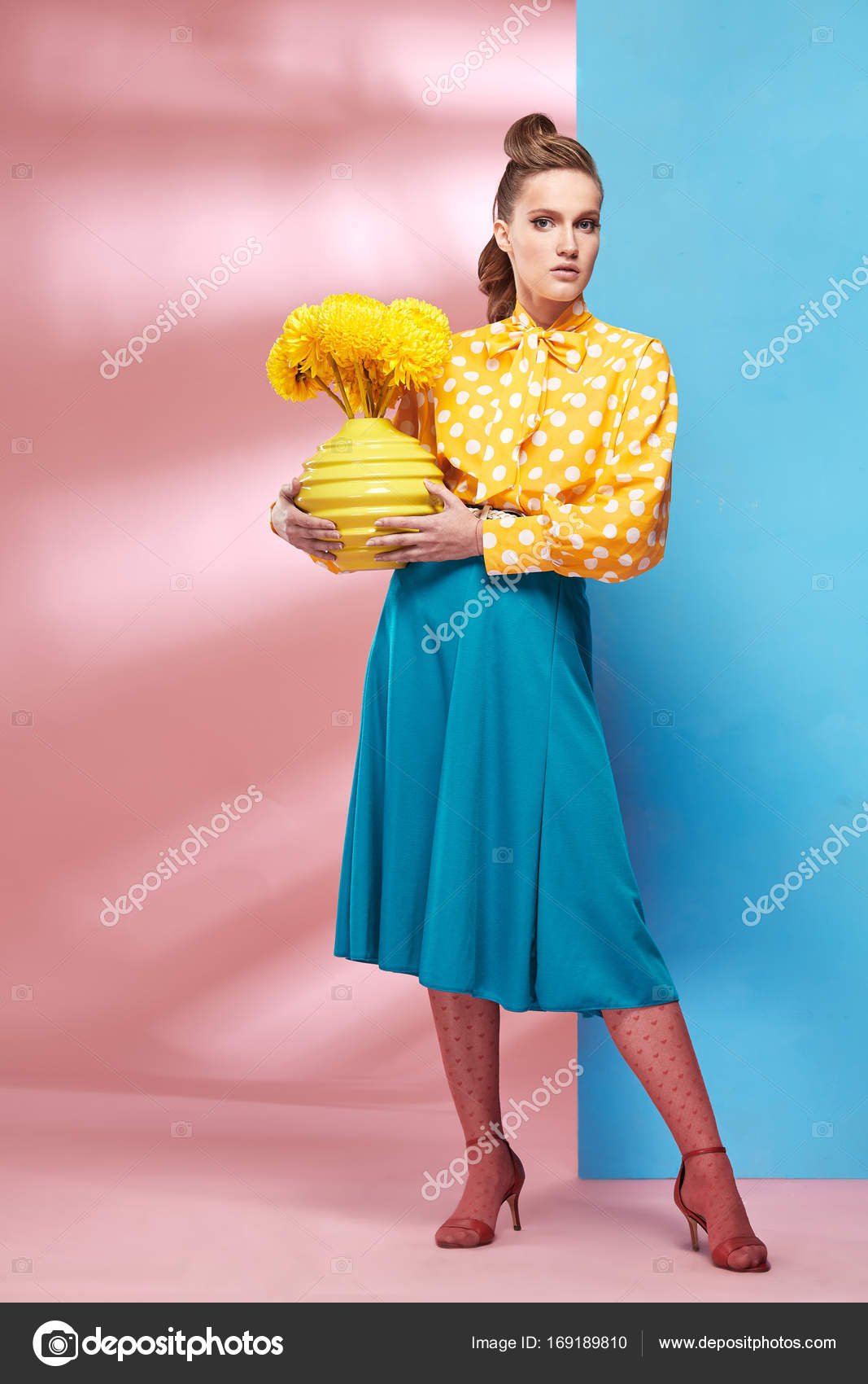 white blouse with yellow flowers