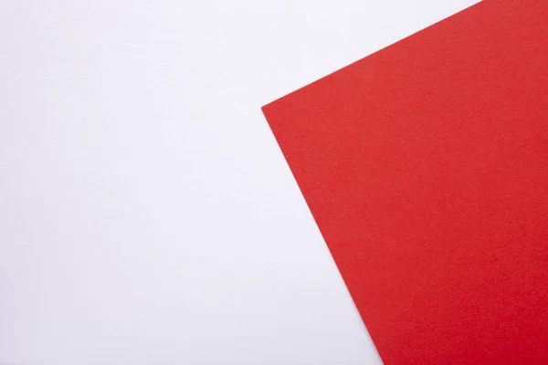 Carta Pastello Rossa Bianca Come Sfondo Vista Dall Alto — Foto Stock