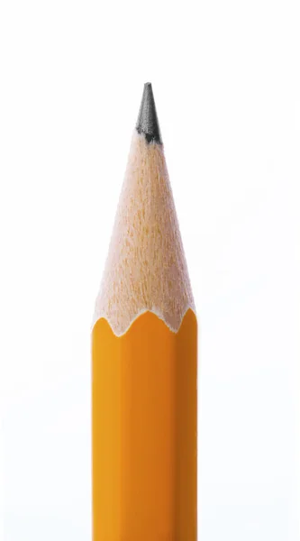 Closeup View Pencil Isolated White Background — Stock Photo, Image