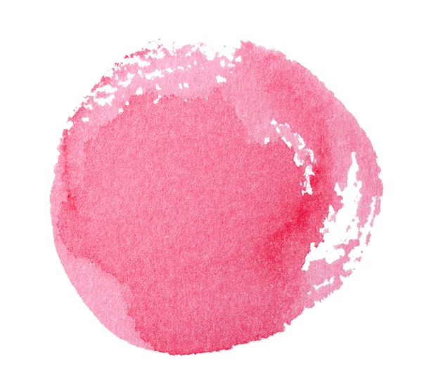 Abstraktes Rosafarbenes Aquarell Auf Weißem Hintergrund Buntes Aquarell Auf Papier — Stockfoto