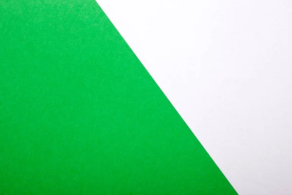 Libro Verde Blanco Como Fondo Textura Papel Brillante Dos Colores Fotos De Stock