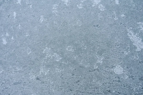 Winterhintergrund, Frost auf dem Metall. matte Textur. — Stockfoto