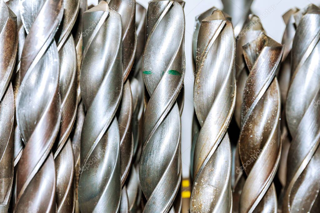 Metal drill bits. Drilling and milling industry.