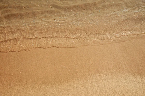 Acqua Mare Sabbia Sulla Riva Vista Dall Alto — Foto Stock