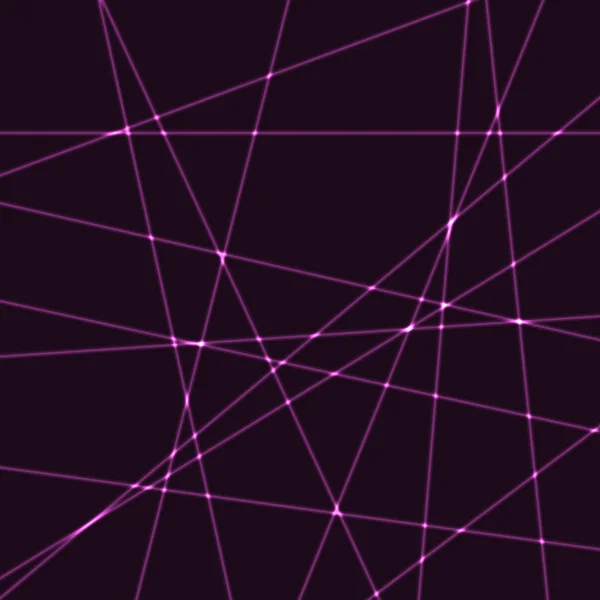 Fond très sombre avec des rayons laser violets — Image vectorielle