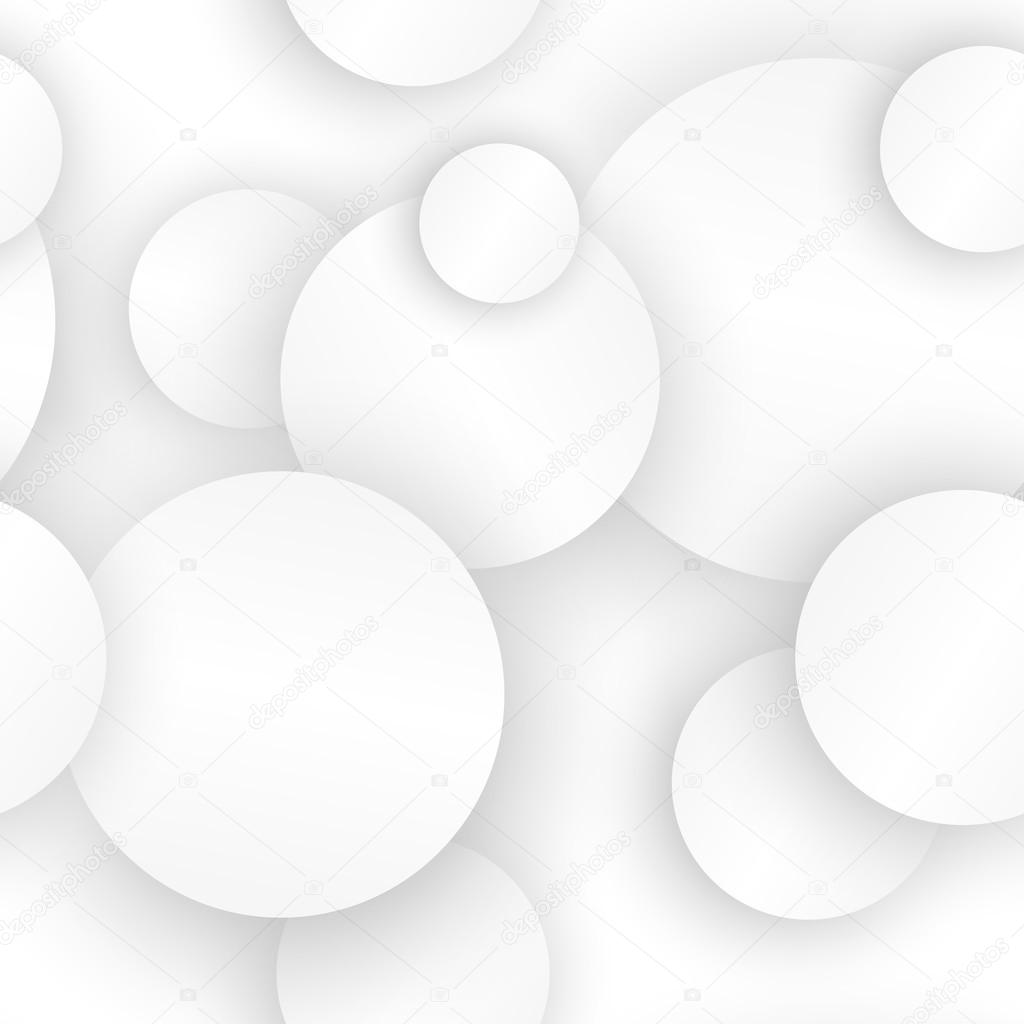 white circles with shadows seamless background