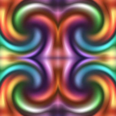 Renkli, soyut, dikişsiz desen 