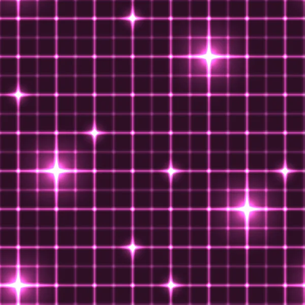 粉色网格与闪光点. — 图库矢量图片