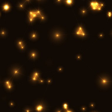 Karanlık modern düşük çokgen seamless modeli altın renk