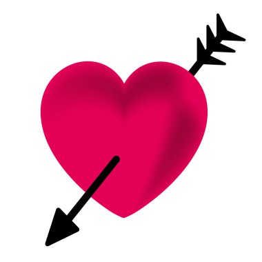 Sevgililer günü. Kırmızı kalp. Vektör çizim Eps10